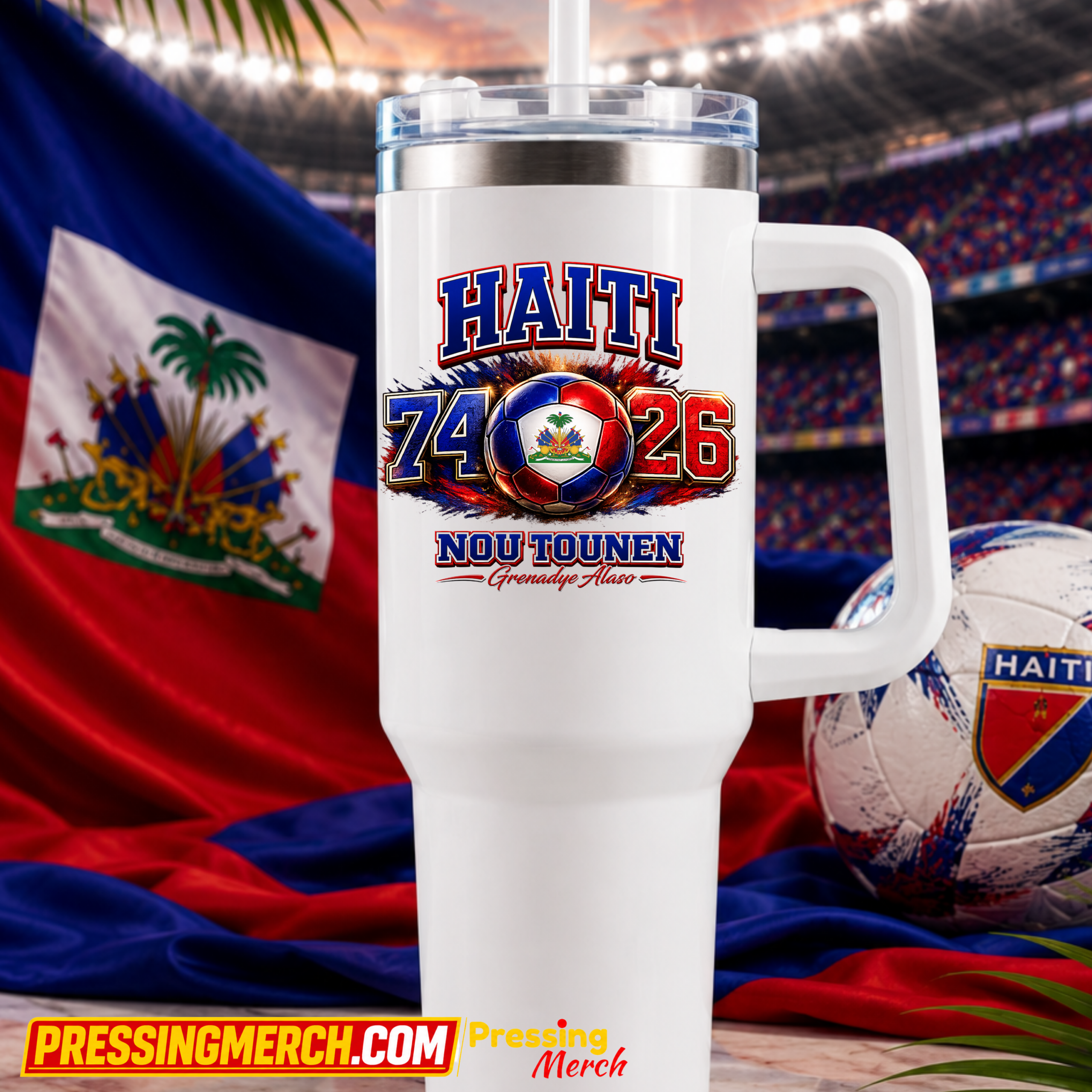 Haiti 7426 – 40 oz Tumbler with Handle